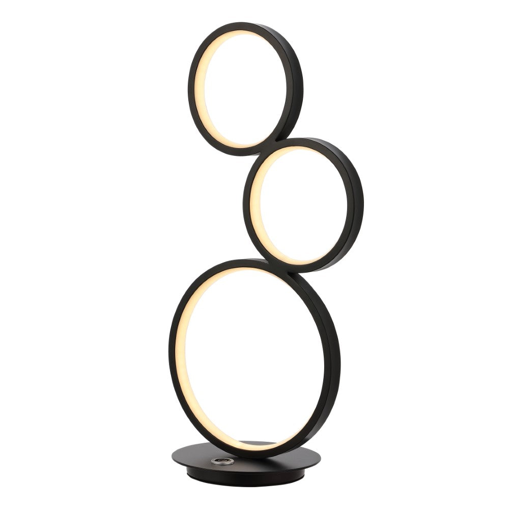 Sajan LED 17.25" 3-Light Bohemian Coastal Iron Integrated LED Table Lamp