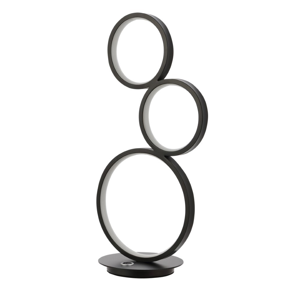 Sajan LED 17.25" 3-Light Bohemian Coastal Iron Integrated LED Table Lamp