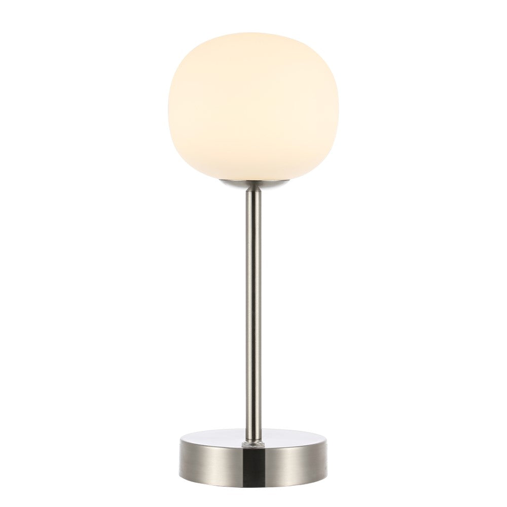 Keira 12.25" Modern Minimalist Iron Rechargeable Integrated LED Table Lamp