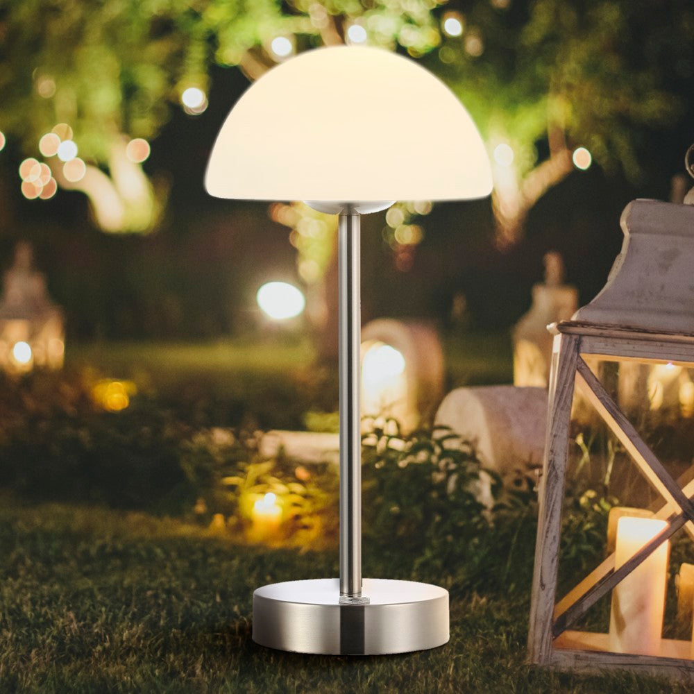Nordlux 12.5" Modern Minimalist Iron Rechargeable Integrated LED Table Lamp