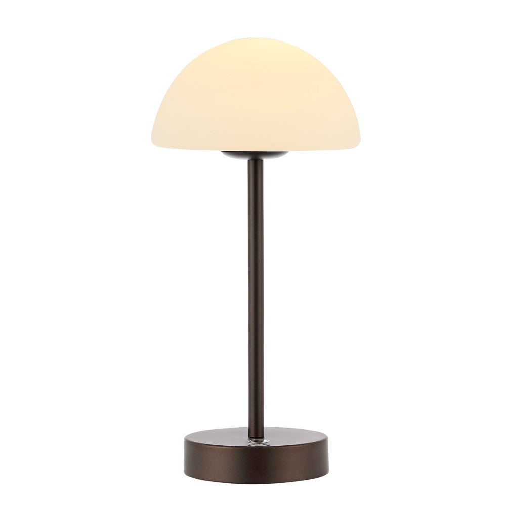 Nordlux 12.5" Modern Minimalist Iron Rechargeable Integrated LED Table Lamp