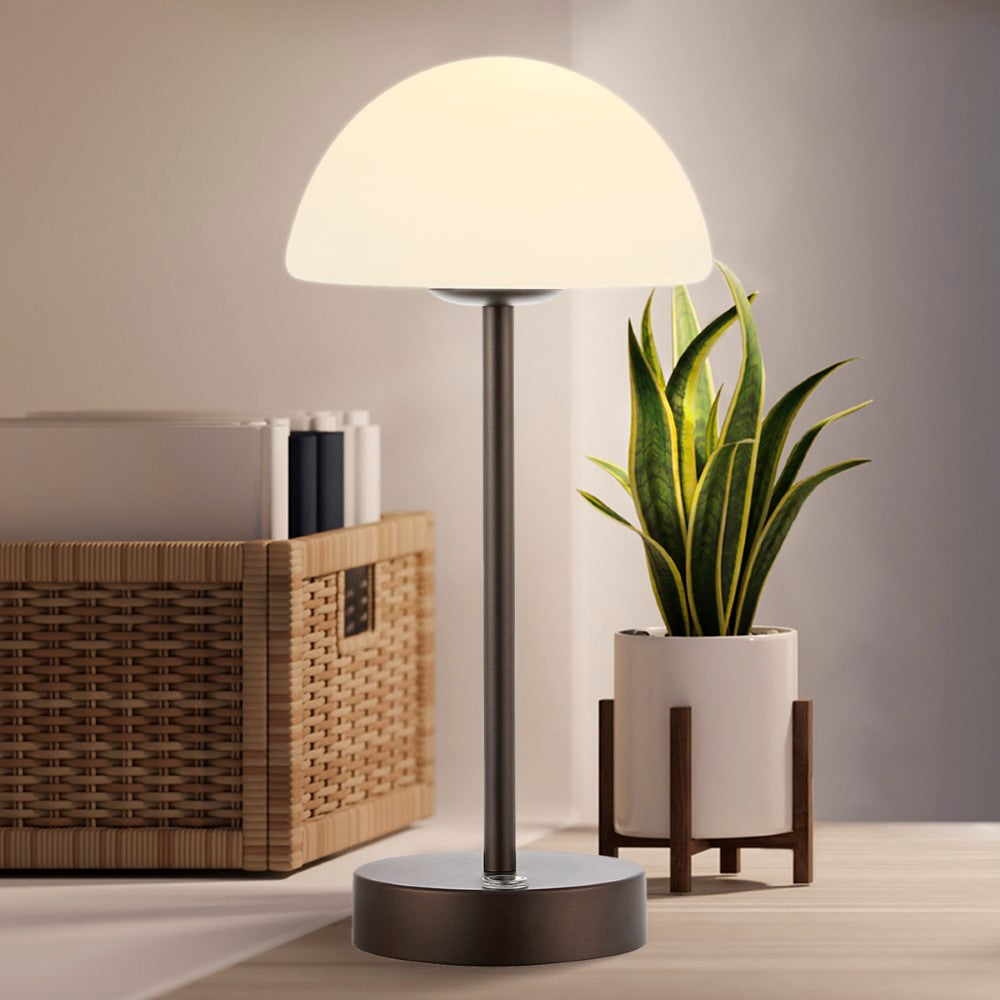 Nordlux 12.5" Modern Minimalist Iron Rechargeable Integrated LED Table Lamp