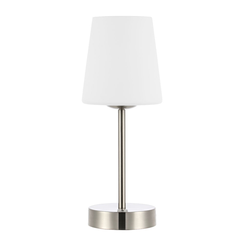 Mainstays 12.75" Modern Minimalist Iron Rechargeable Integrated LED Table Lamp