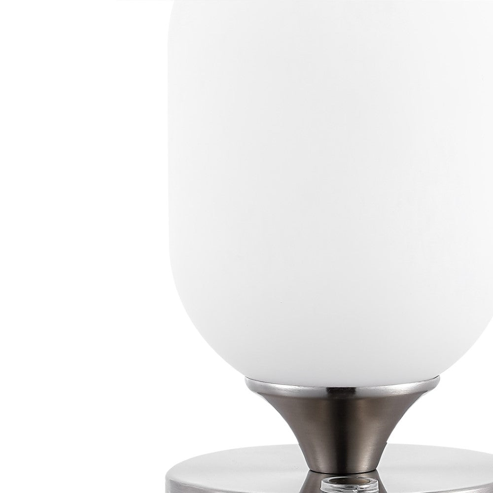 Duncan 8" Bohemian Farmhouse Iron Rechargeable Integrated LED Table Lamp