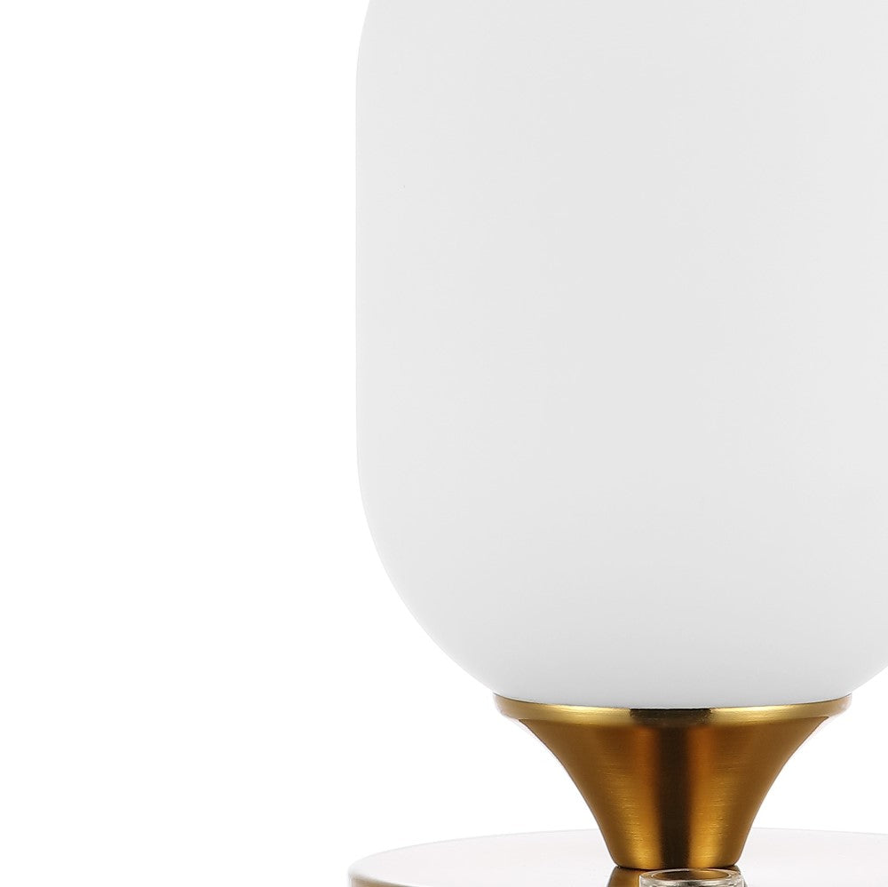 Duncan 8" Bohemian Farmhouse Iron Rechargeable Integrated LED Table Lamp