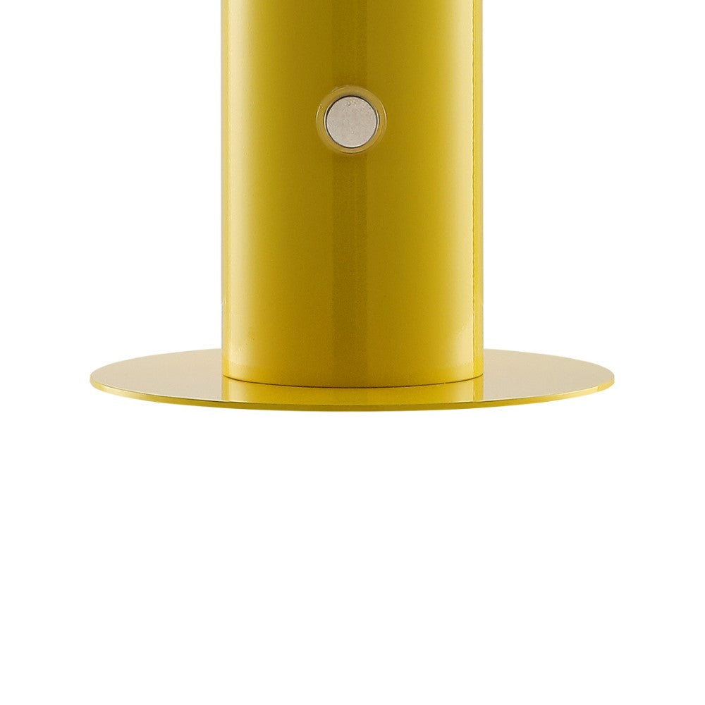 The Kasr Contemporary Bohemian Rechargeable/Cordless Iron Integrated LED Mushroom Table Lamp