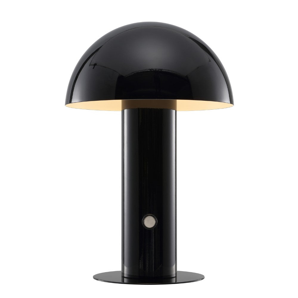 Frasier Contemporary Bohemian Rechargeable/Cordless Iron Integrated LED Mushroom Table Lamp