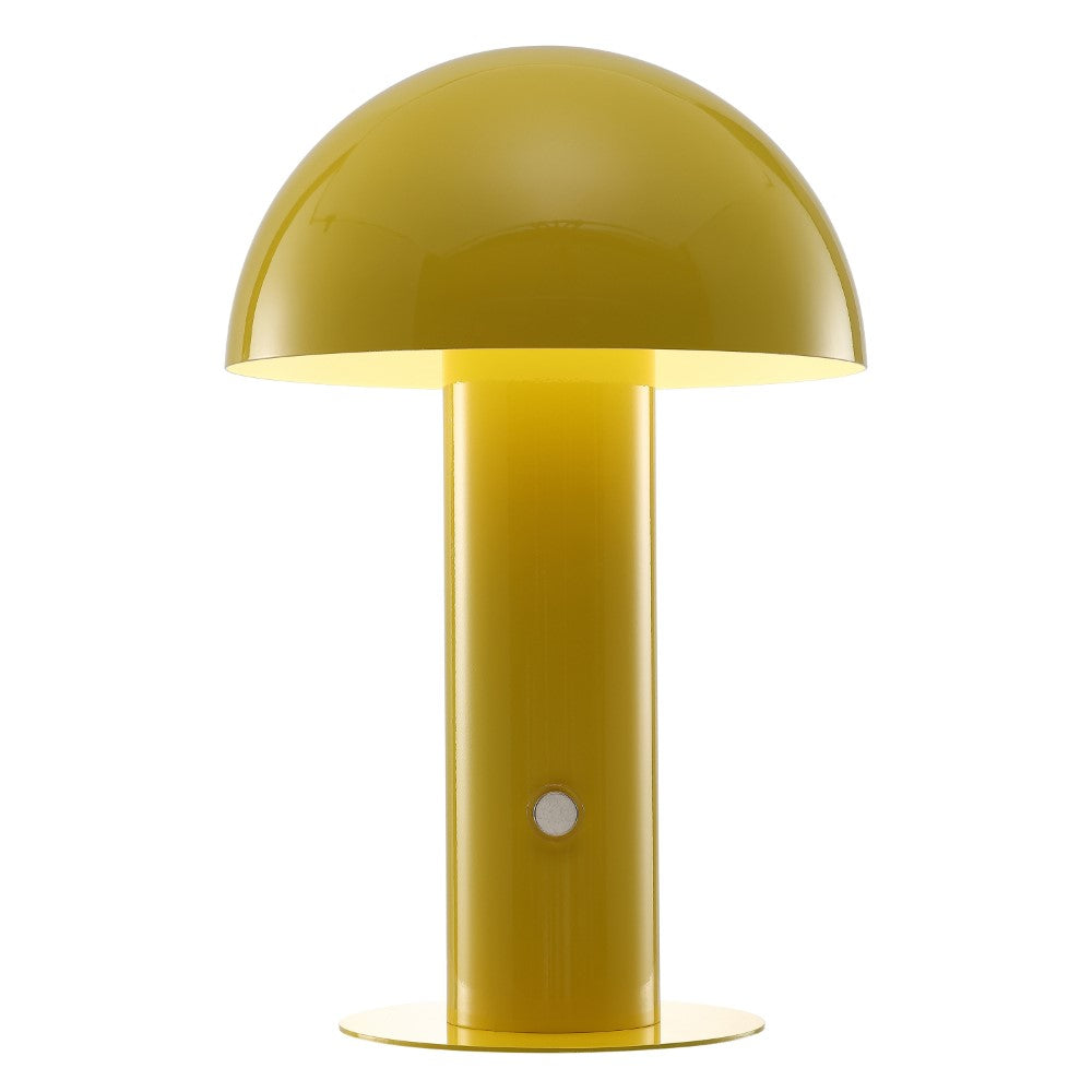 Frasier Contemporary Bohemian Rechargeable/Cordless Iron Integrated LED Mushroom Table Lamp