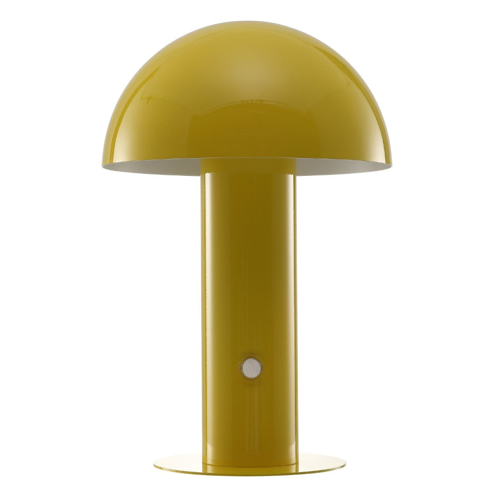 Frasier Contemporary Bohemian Rechargeable/Cordless Iron Integrated LED Mushroom Table Lamp