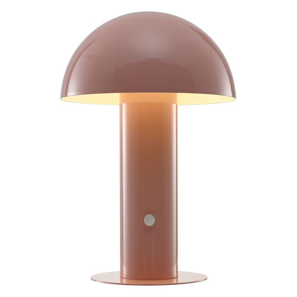 Frasier Contemporary Bohemian Rechargeable/Cordless Iron Integrated LED Mushroom Table Lamp