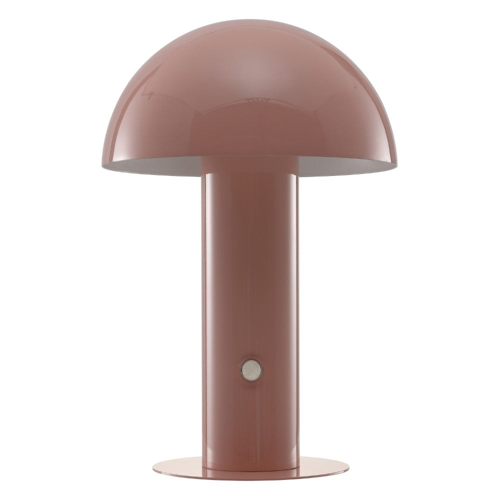 Frasier Contemporary Bohemian Rechargeable/Cordless Iron Integrated LED Mushroom Table Lamp