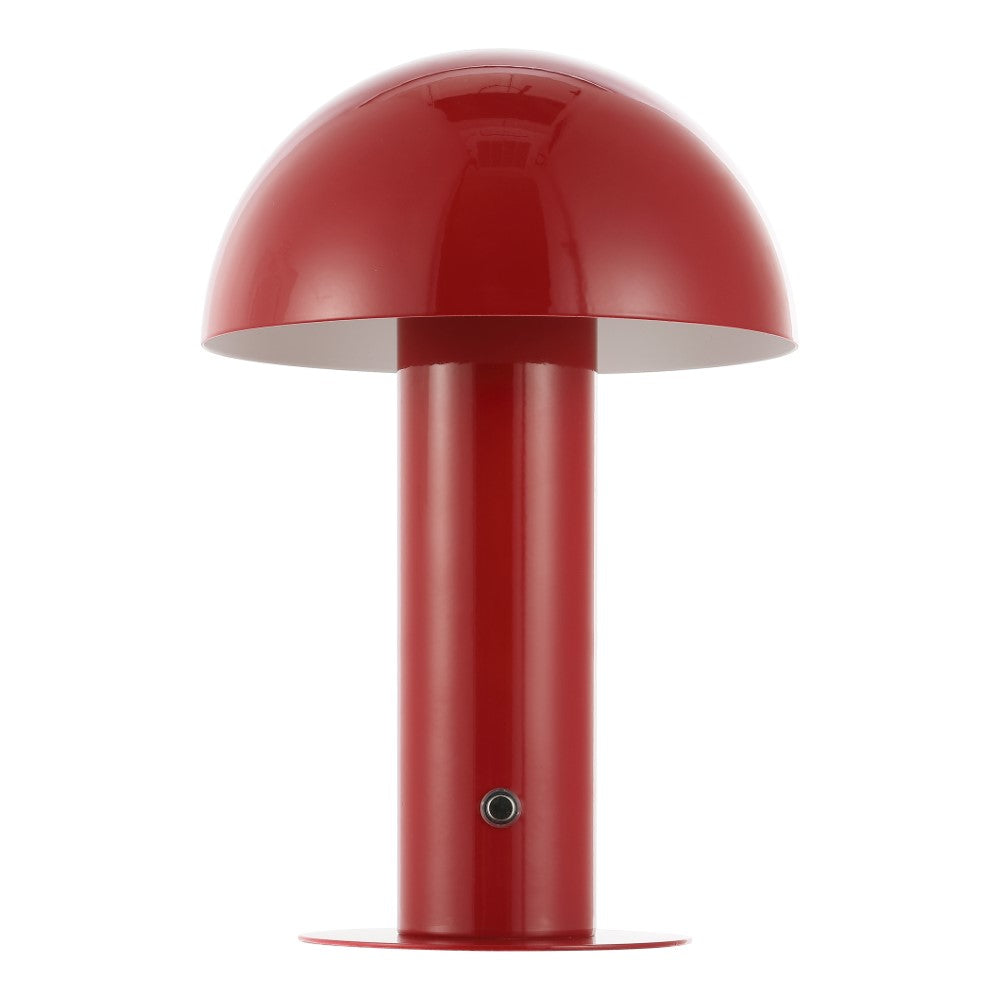 Frasier Contemporary Bohemian Rechargeable/Cordless Iron Integrated LED Mushroom Table Lamp
