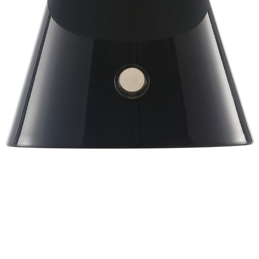 Porcini Contemporary Bohemian Rechargeable/Cordless Iron Integrated LED Mushroom Table Lamp