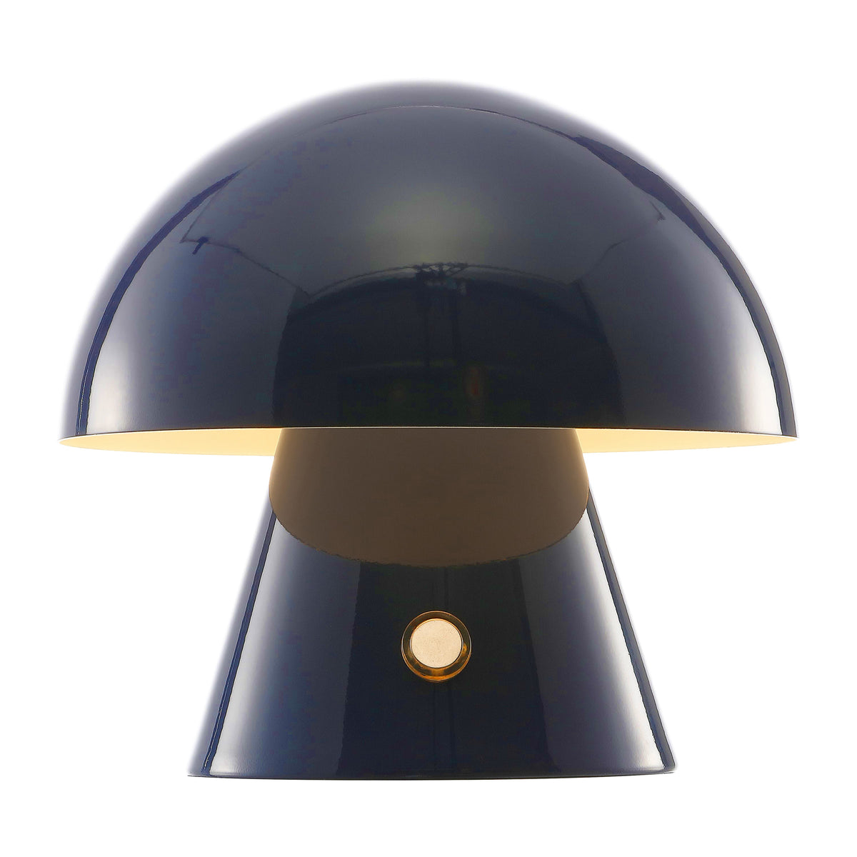 Porcini Contemporary Bohemian Rechargeable/Cordless Iron Integrated LED Mushroom Table Lamp