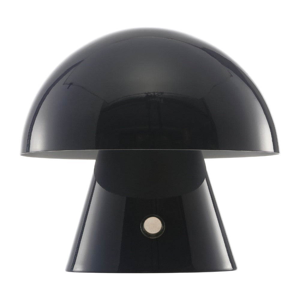 Porcini Contemporary Bohemian Rechargeable/Cordless Iron Integrated LED Mushroom Table Lamp