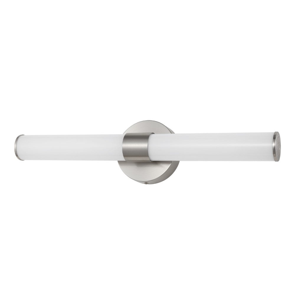 Chrome Industrial Mid-Century Iron Integrated LED Vanity Light
