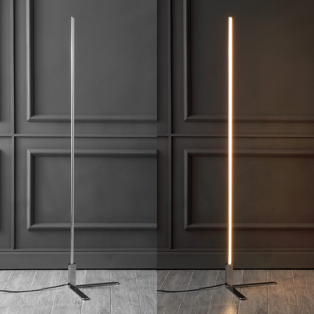 Bobbin 60.5" Modern Contemporary Aluminum/Iron Integrated LED Post Floor Lamp