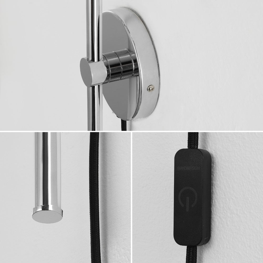 Hinkley 27.25" Modern Minimalist Iron Adjustable Bar Integrated LED Plug-In Sconce