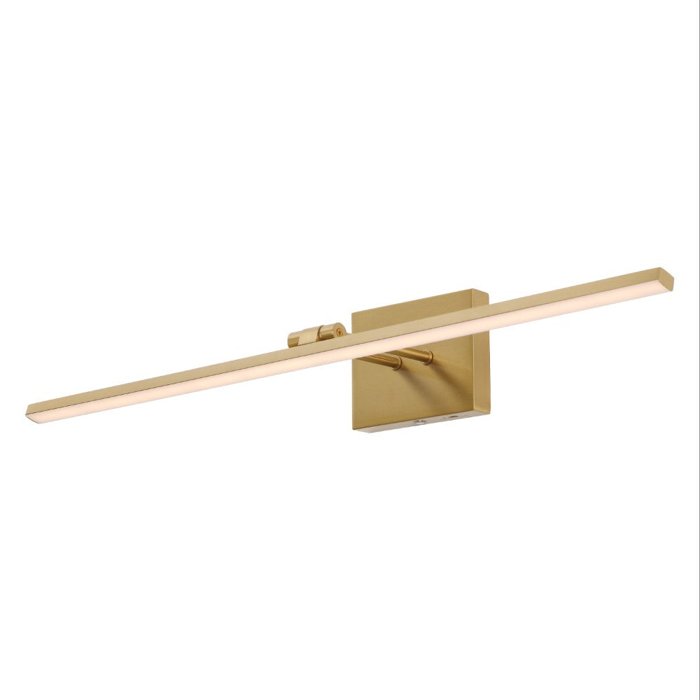 Wren 28" Modern Minimalist Swivel Integrated Dimmable LED Rechargeable Picture Light with Touch Sensor