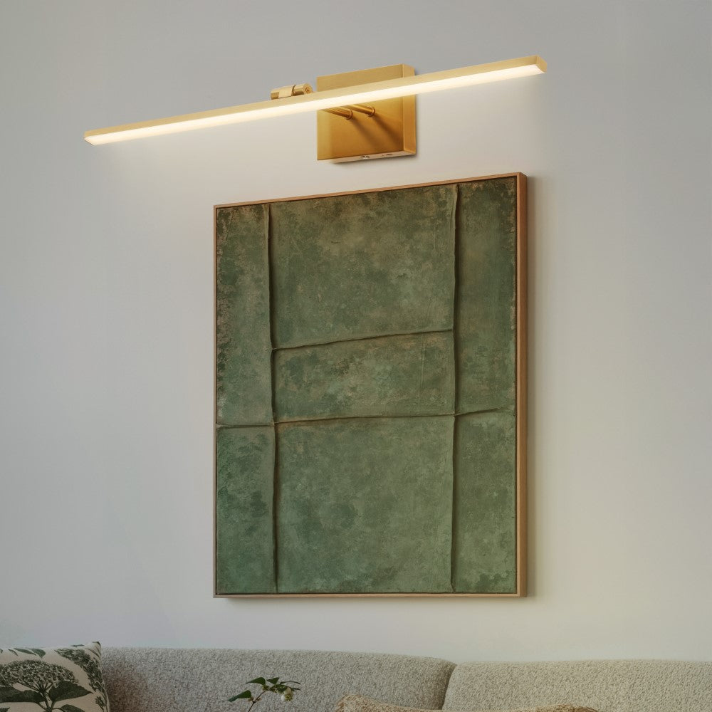 Wren 28" Modern Minimalist Swivel Integrated Dimmable LED Rechargeable Picture Light with Touch Sensor
