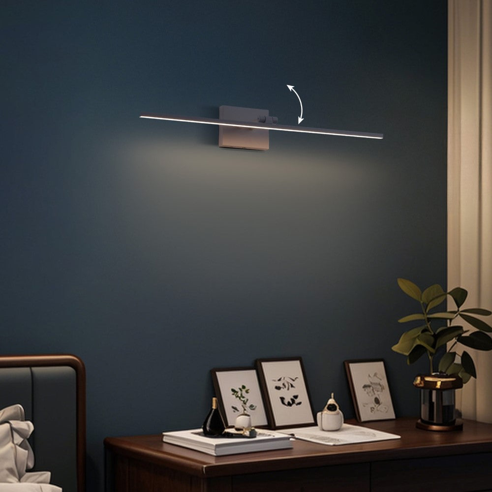 Wren 28" Modern Minimalist Swivel Integrated Dimmable LED Rechargeable Picture Light with Touch Sensor