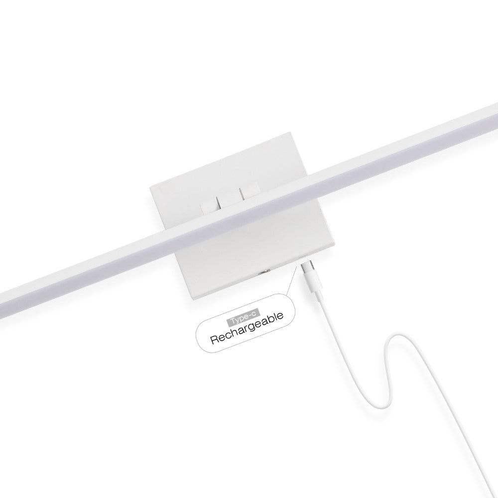 Wren 28" Modern Minimalist Swivel Integrated Dimmable LED Rechargeable Picture Light with Touch Sensor