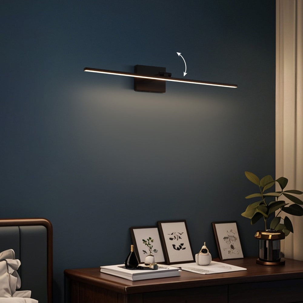 Wren 28" Modern Minimalist Swivel Integrated Dimmable LED Rechargeable Picture Light with Touch Sensor