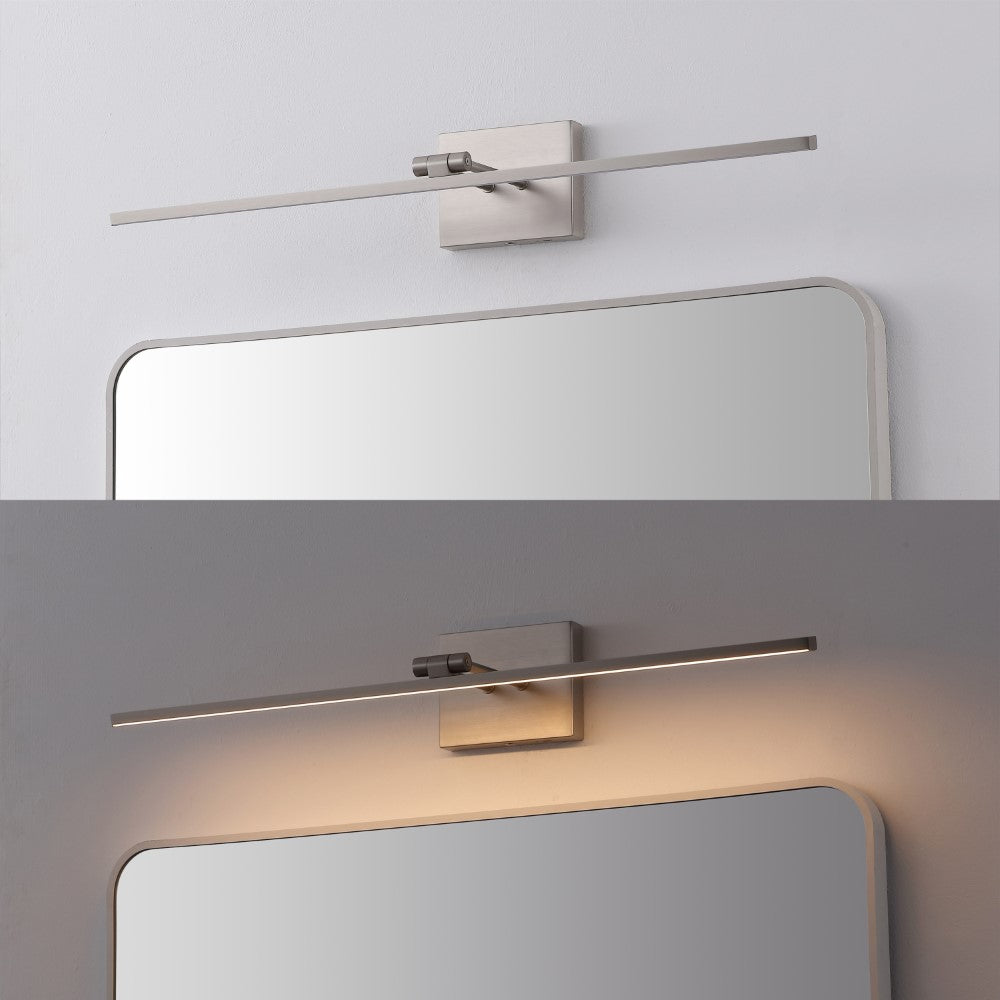 Wren 28" Modern Minimalist Swivel Integrated Dimmable LED Rechargeable Picture Light with Touch Sensor