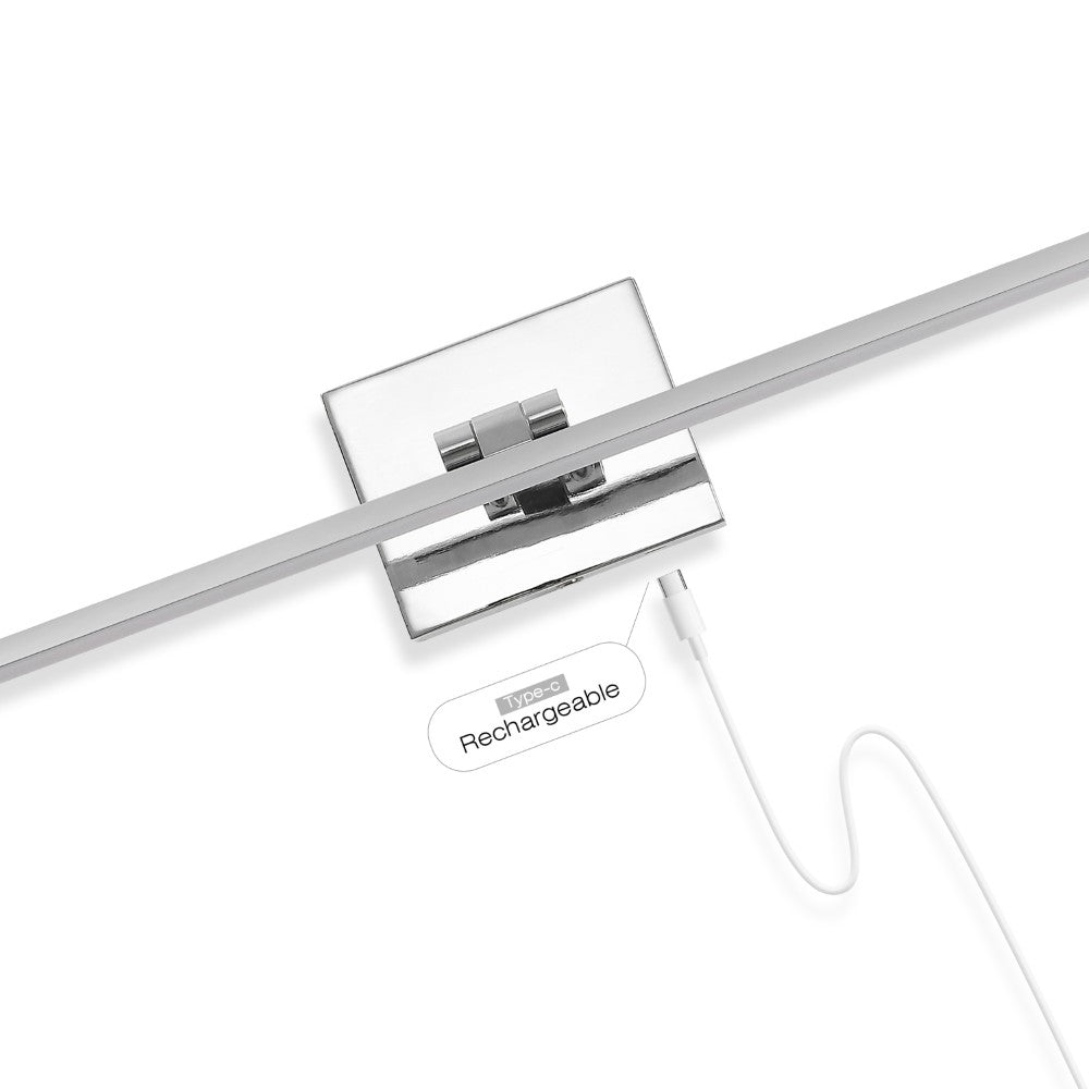 Wren 28" Modern Minimalist Swivel Integrated Dimmable LED Rechargeable Picture Light with Touch Sensor