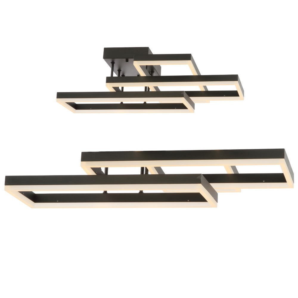 Kartong 28" Geometric Integrated LED Metal Flush Mount
