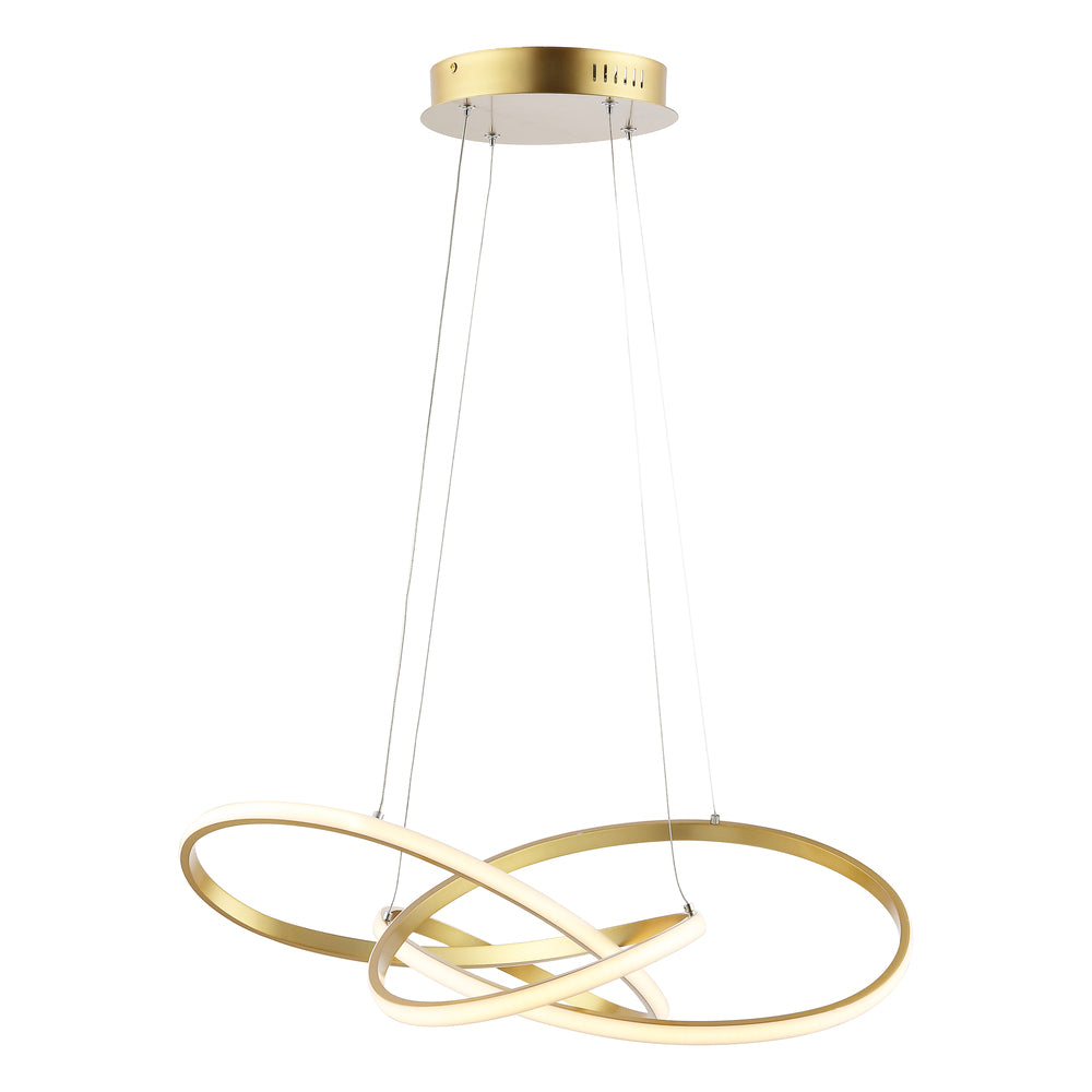 Angel 25" Abstract Integrated LED Metal Adjustable Pendant