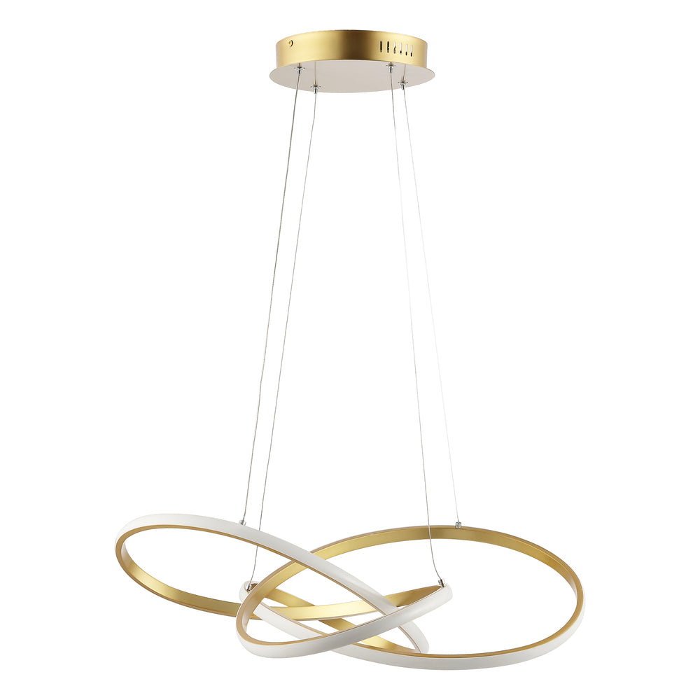 Angel 25" Abstract Integrated LED Metal Adjustable Pendant