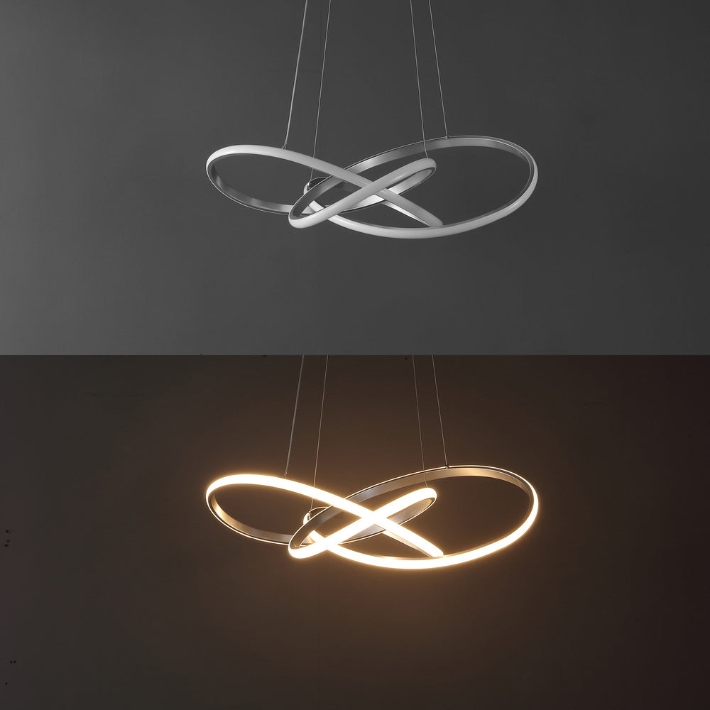 Angel 25" Abstract Integrated LED Metal Adjustable Pendant