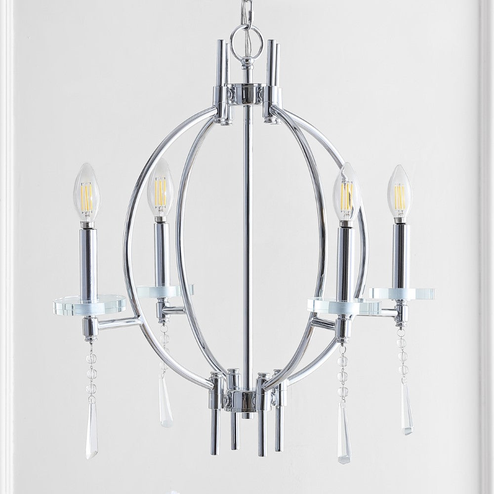 Gatlin 23" Crystal/Metal LED Chandelier