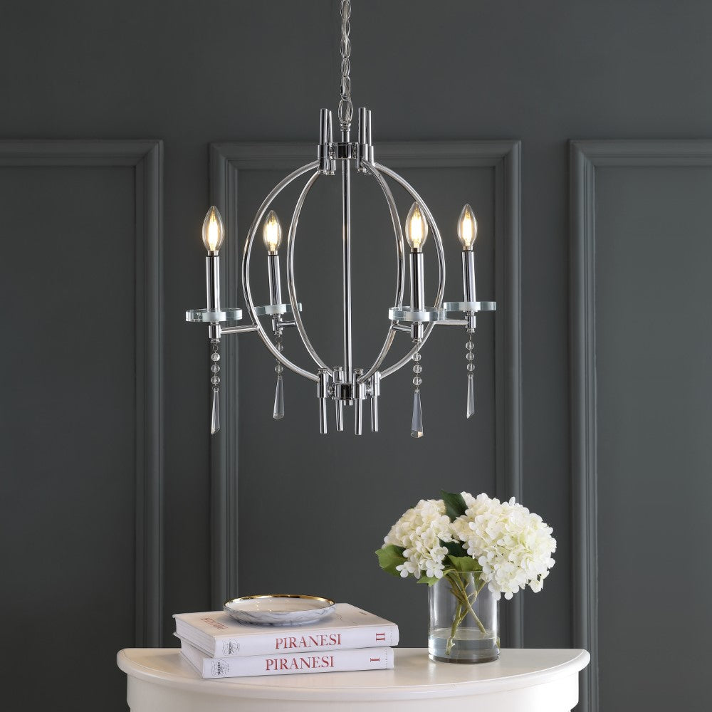 Gatlin 23" Crystal/Metal LED Chandelier