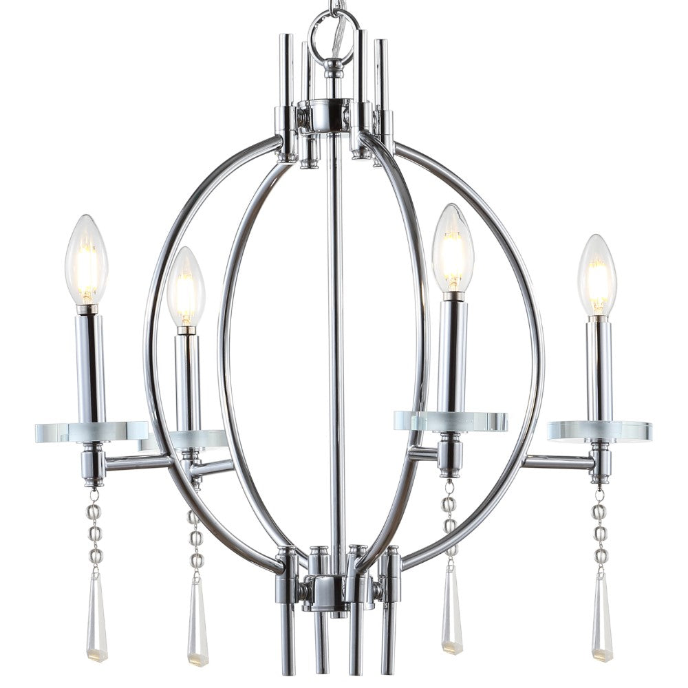 Gatlin 23" Crystal/Metal LED Chandelier