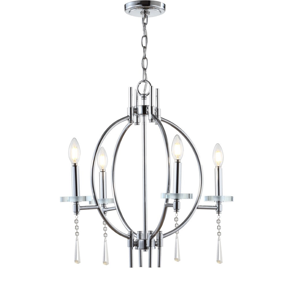 Gatlin 23" Crystal/Metal LED Chandelier