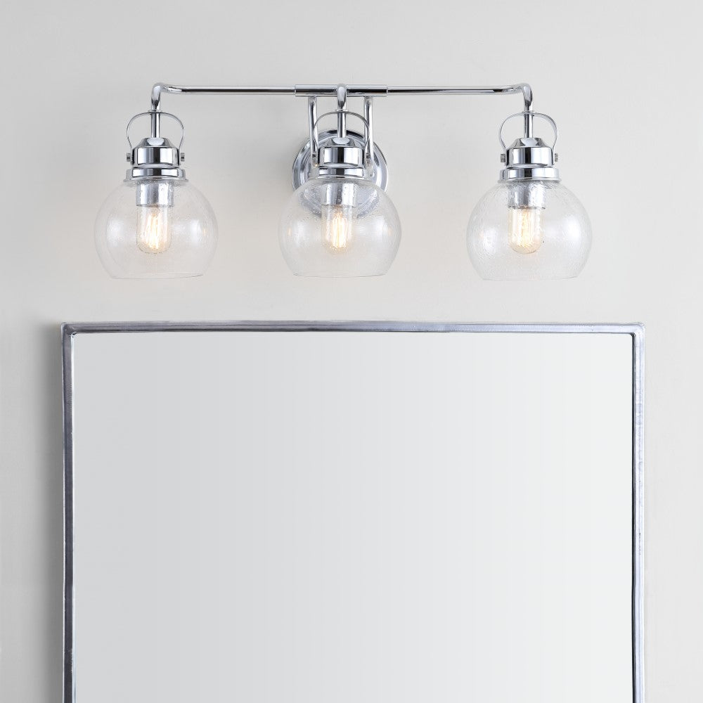 Winston Metal/ Bubbled Glass Vanity Light