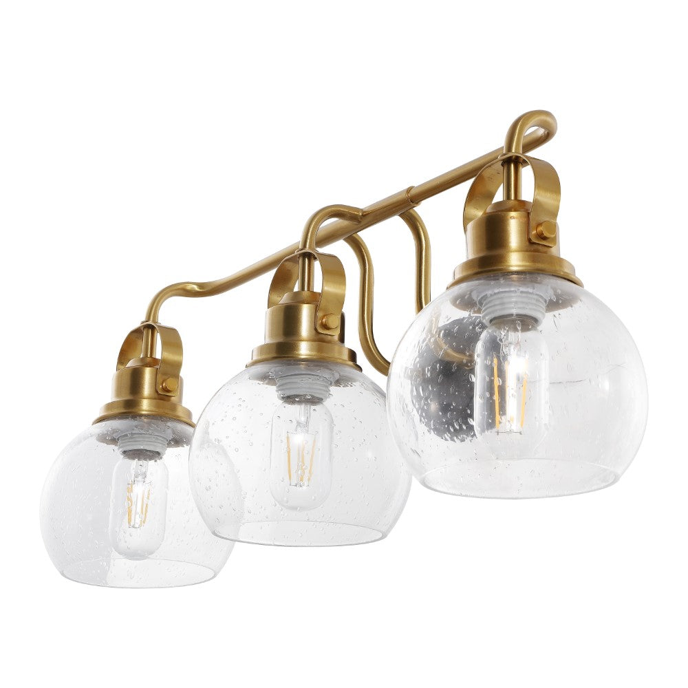 Winston Metal/ Bubbled Glass Vanity Light