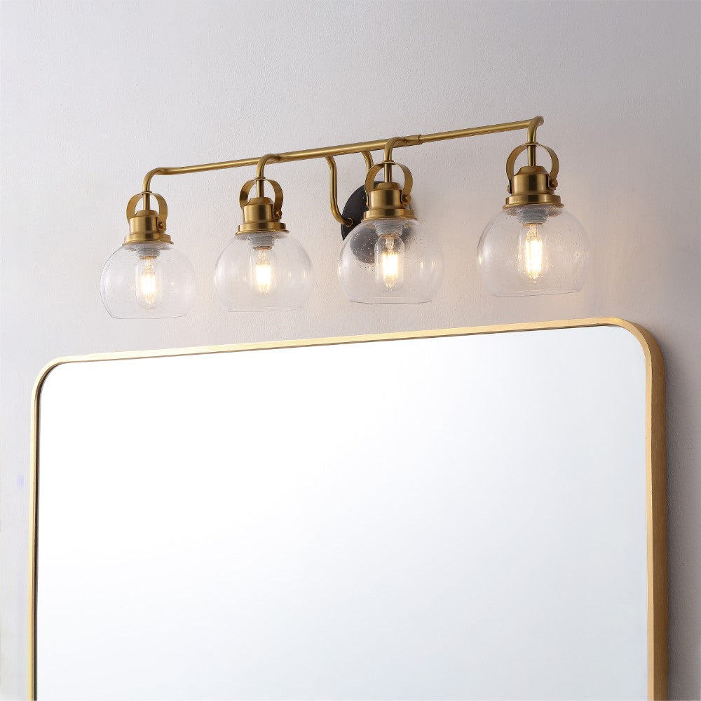 Winston Metal/ Bubbled Glass Vanity Light