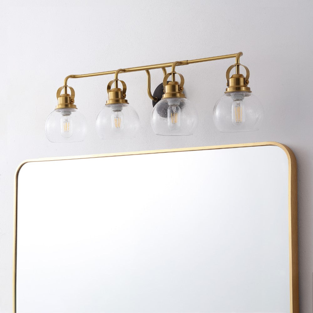 Winston Metal/ Bubbled Glass Vanity Light