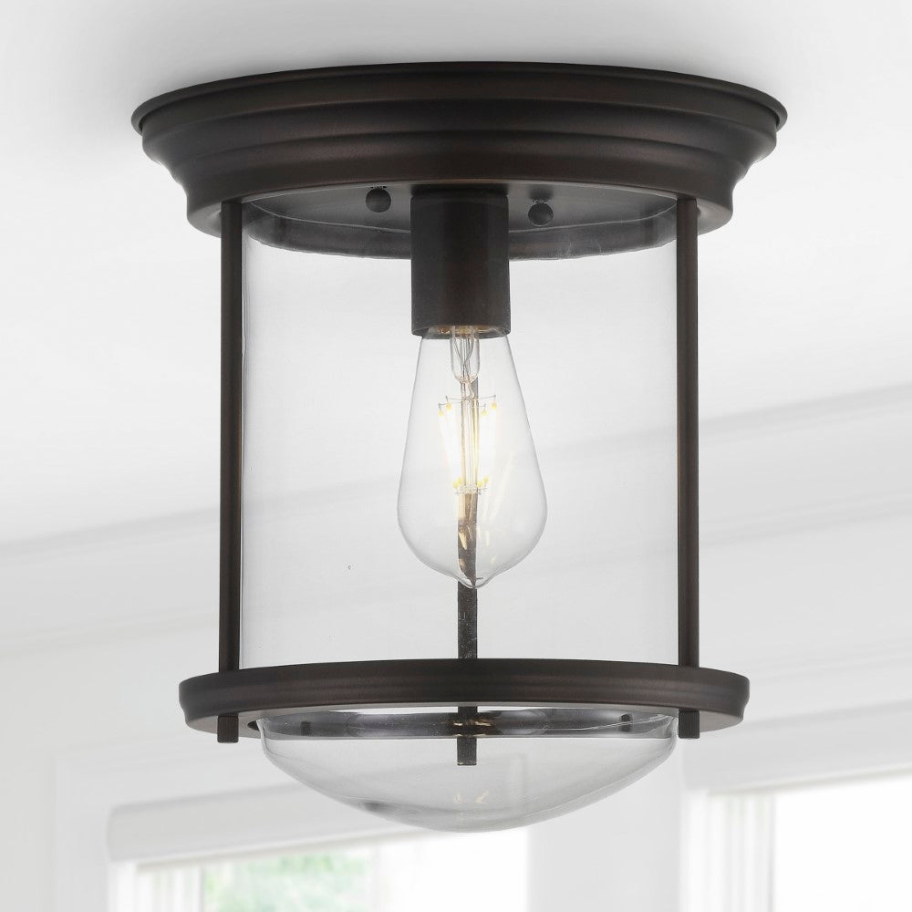 Iguazu 10.25" Metal/Glass LED Flush Mount