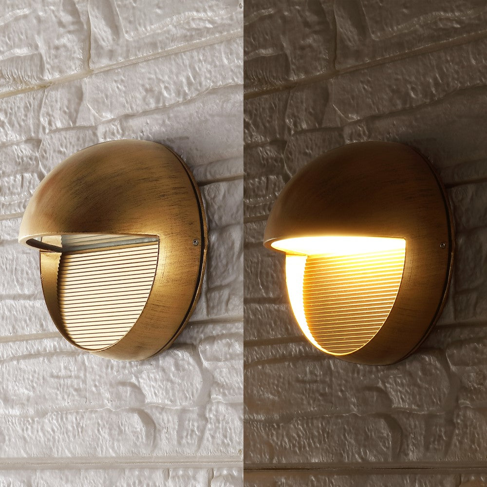 Swift 6.25" Outdoor Metal/Glass Integrated LED Sconce