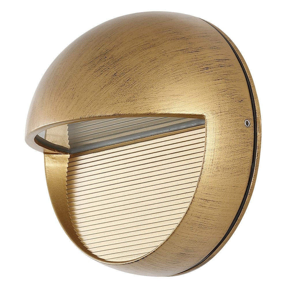 Swift 6.25" Outdoor Metal/Glass Integrated LED Sconce