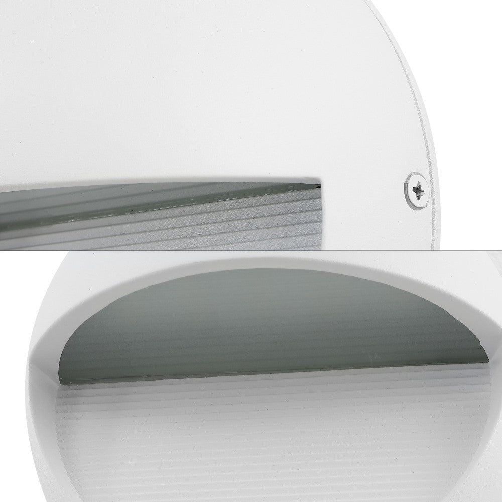 Swift 6.25" Outdoor Metal/Glass Integrated LED Sconce