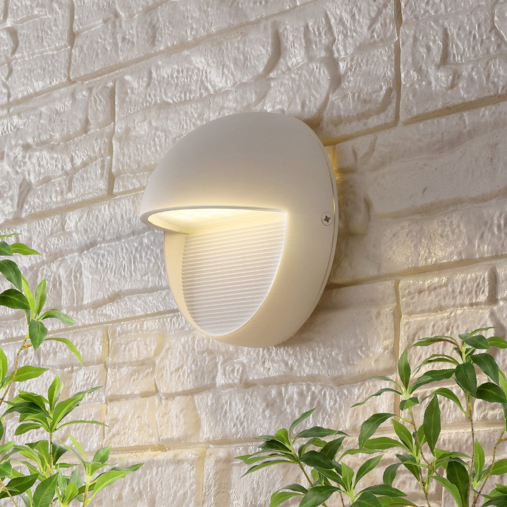 Swift 6.25" Outdoor Metal/Glass Integrated LED Sconce