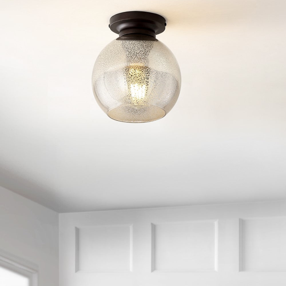 Yosemite 7.75" Glass/Metal LED Flush Mount