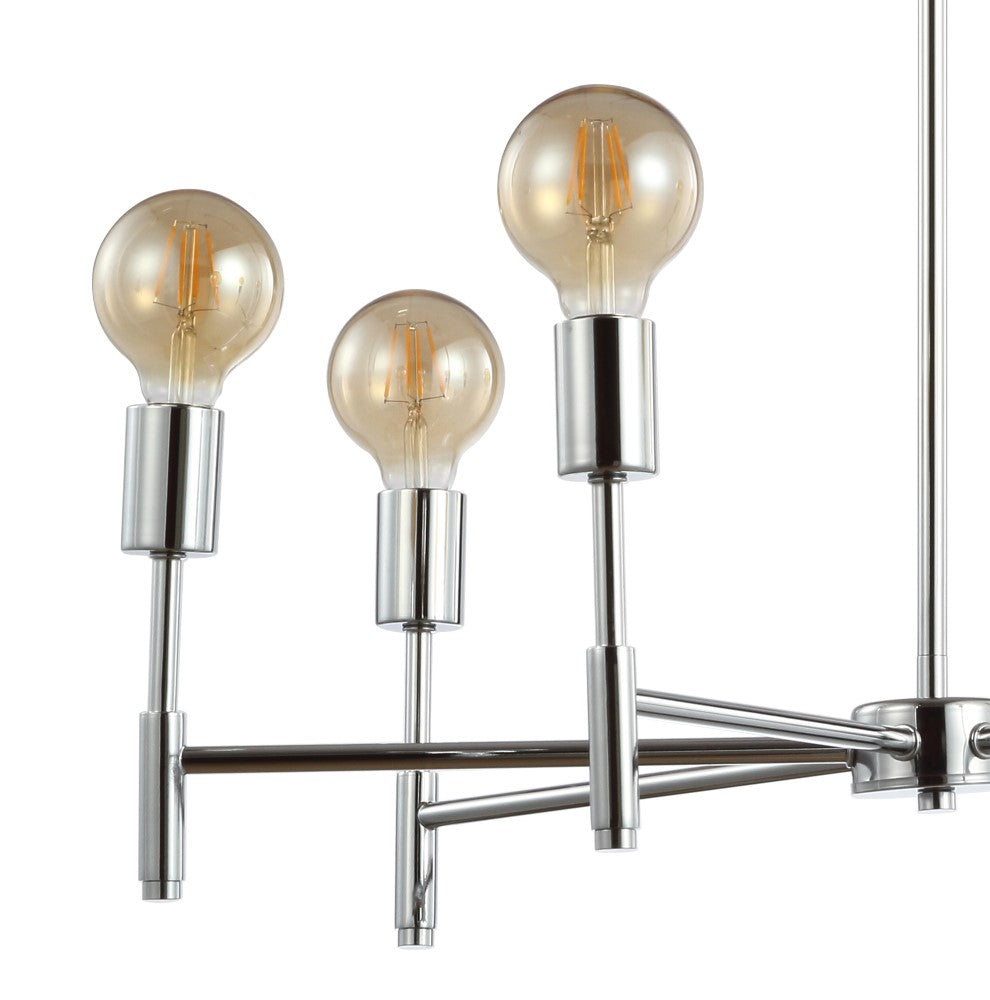 Shasta 28.5" Adjustable Height Metal LED Chandelier