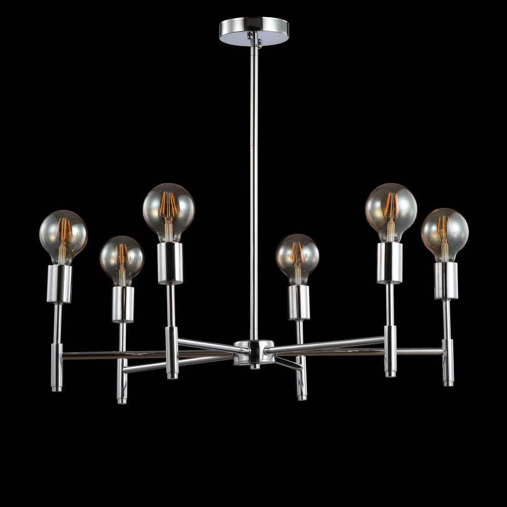 Shasta 28.5" Adjustable Height Metal LED Chandelier