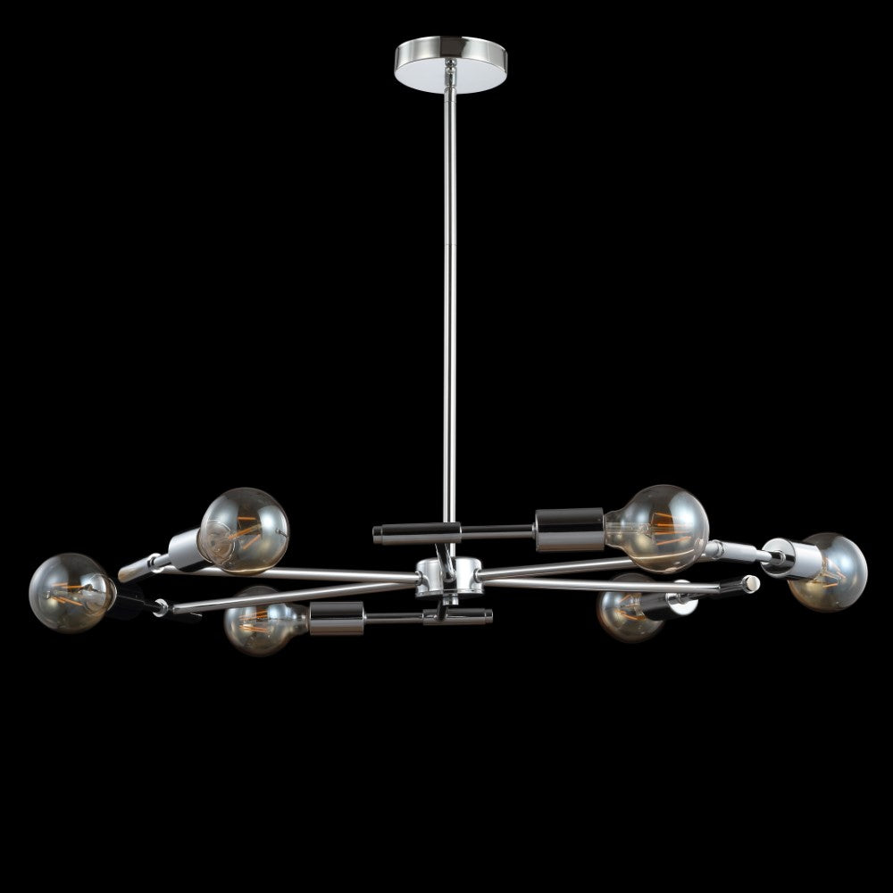 Shasta 28.5" Adjustable Height Metal LED Chandelier